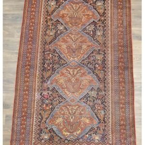 Antique Handwoven Authentic Persian Qashkaie Size 5'x8' Circa 1900s 100% Wool Rug #PQ206