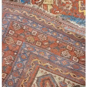 Antique Handwoven Authentic Persian Qashkaie Size 5'x8' Circa 1900s 100% Wool Rug #PQ206