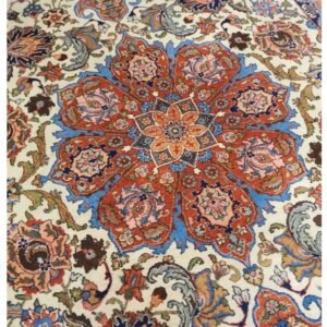 Antique Handwoven Authentic Persian Tabriz Size 7ftx10ft #PT523 circa 1940s
