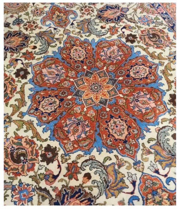 Antique Handwoven Authentic Persian Tabriz Size 7ftx10ft #PT523 circa 1940s