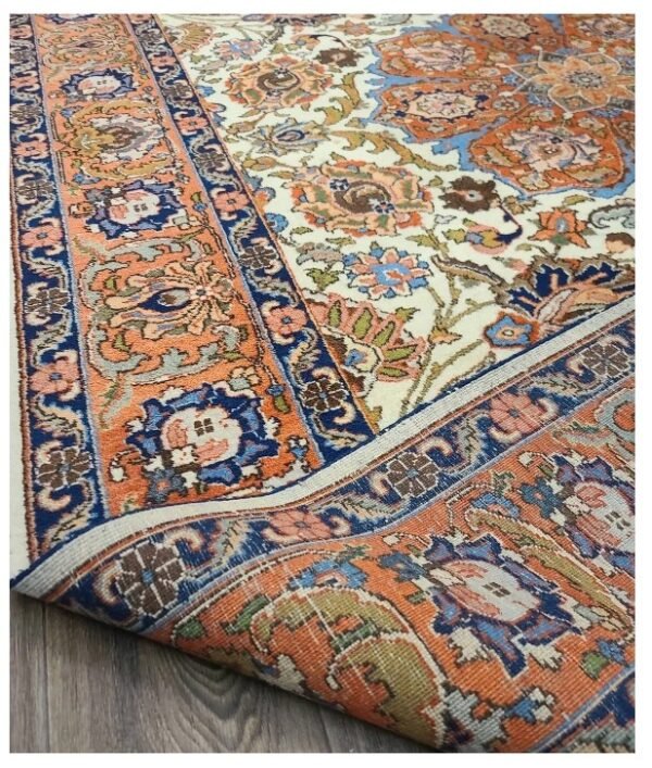 Antique Handwoven Authentic Persian Tabriz Size 7ftx10ft #PT523 circa 1940s