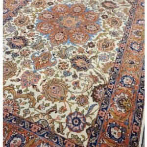 Antique Handwoven Authentic Persian Tabriz Size 7ftx10ft #PT523 circa 1940s