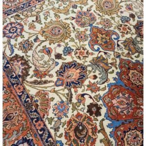 Antique Handwoven Authentic Persian Tabriz Size 7ftx10ft #PT523 circa 1940s