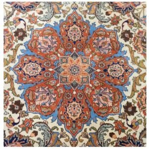 Antique Handwoven Authentic Persian Tabriz Size 7ftx10ft #PT523 circa 1940s