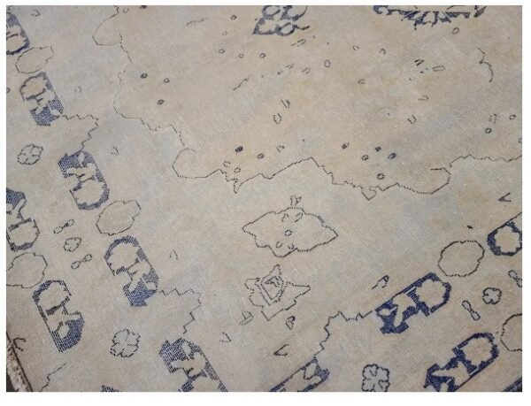 Antique Handwoven Light Colored Persian Kerman Rug Size 6'4"×9'5" #PK559