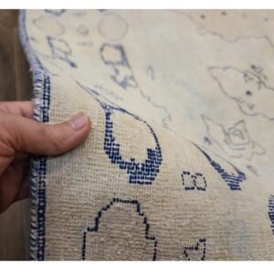 Antique Handwoven Light Colored Persian Kerman Rug Size 6'4"×9'5" #PK559