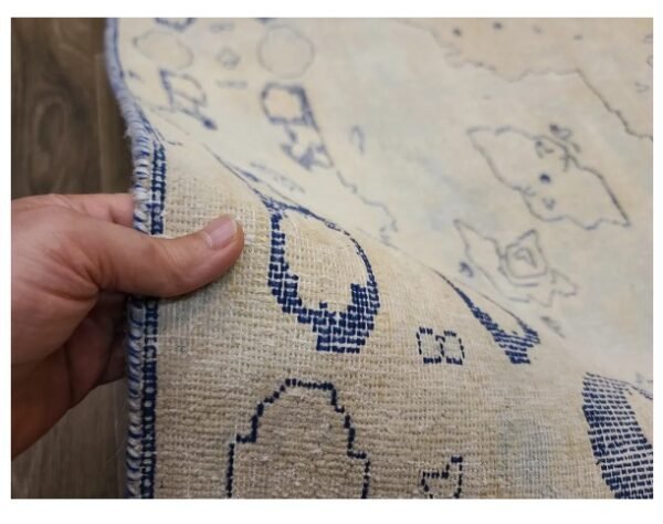 Antique Handwoven Light Colored Persian Kerman Rug Size 6'4"×9'5" #PK559