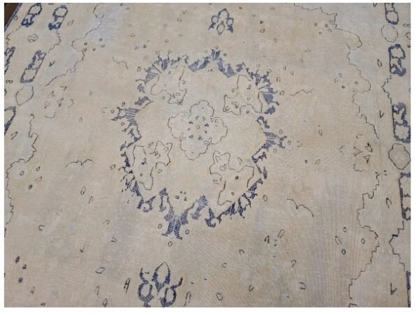 Antique Handwoven Light Colored Persian Kerman Rug Size 6'4"×9'5" #PK559