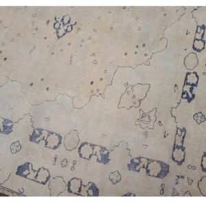 Antique Handwoven Light Colored Persian Kerman Rug Size 6'4"×9'5" #PK559