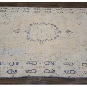 Antique Handwoven Light Colored Persian Kerman Rug Size 6'4"×9'5" #PK559