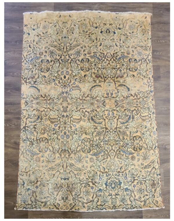 Antique Handwoven Persian Kirmanshah Rug 1 - vinogene labayog Antique Handwoven Persian Kirmanshah Rug Size 5'x8' Circa 1900s Fragment #F399
