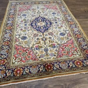 Beautiful Handwoven Authentic Persian Ghum Rug Silk & Wool Size 3'6"×5'1" #PG541