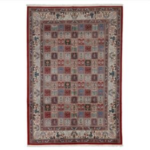 Blue Traditional Persian Mood Wool Rug - 6'6" x 9'5"