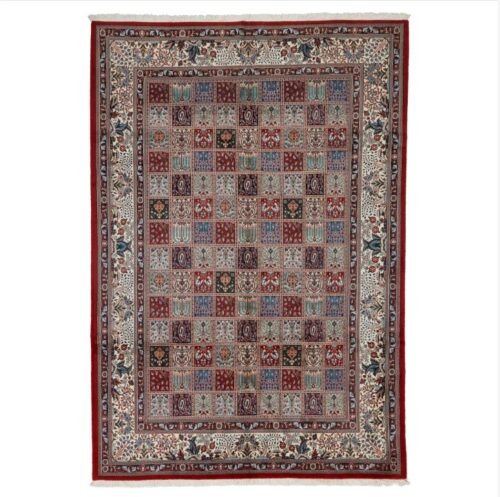 Blue Traditional Persian Mood Wool Rug - 6'6" x 9'5"