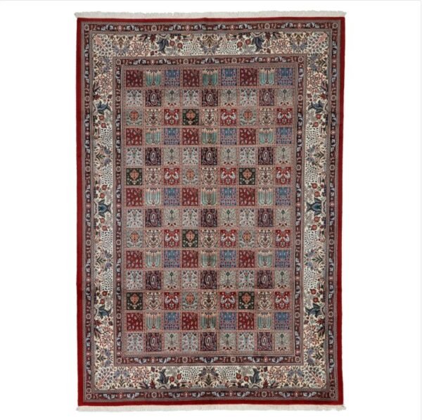 Blue Traditional Persian Mood Wool Rug - 6'6" x 9'5"