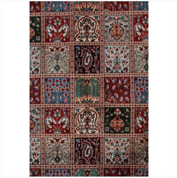 Blue Traditional Persian Mood Wool Rug - 6'6" x 9'5"