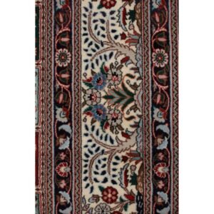 Blue Traditional Persian Mood Wool Rug - 6'6" x 9'5"