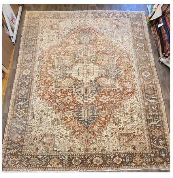 Decorative Handwoven Antique Persian Herize Size 12x15ft #PH522