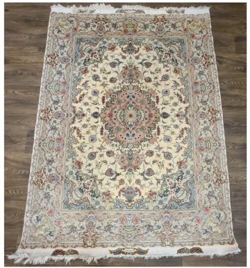 Fine quality handwoven tabriz design Persian rug size 5_x7_ circa 1960s 1 - vinogene labayog Fine quality handwoven tabriz design Persian rug size 5'x7' circa 1960s