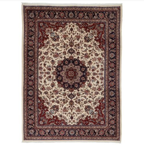 Red Traditional Persian Kashmar Wool Rug - 8' x 11'